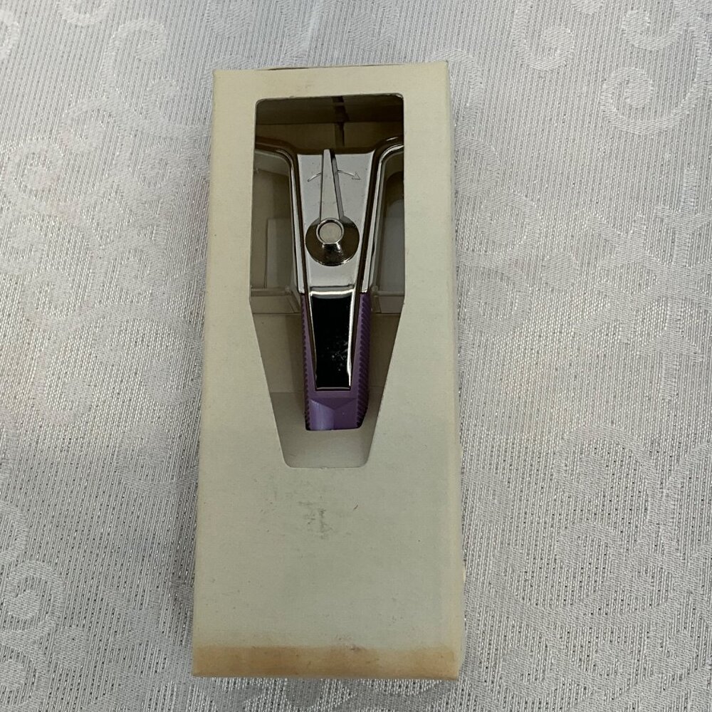 Vintage Gillette Techmatic Adjustable Razor‎ With Purple Handle - Picture 3 of 6
